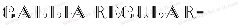 Gallia Regular字体转换